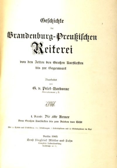 Geschichte der Brandenburg-Preußischen Reiterei