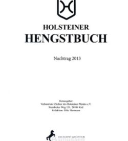 Holsteiner Hengstbuch Nachtrag 2013