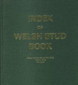 Index of Welsh Stud Book 1919-1993
