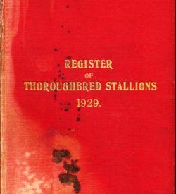 Register of Thoroughbred Stallions 1929