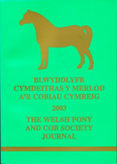 The Welsh Pony and Cob Society Journal 2003